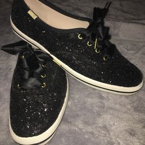 Black Glitter Keds